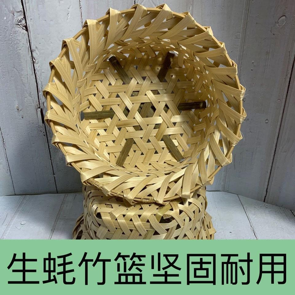 定制网红高压锅蒸生蚝竹篮饭厅蒸菜篮生蚝竹笼海鲜竹篮子量大优惠