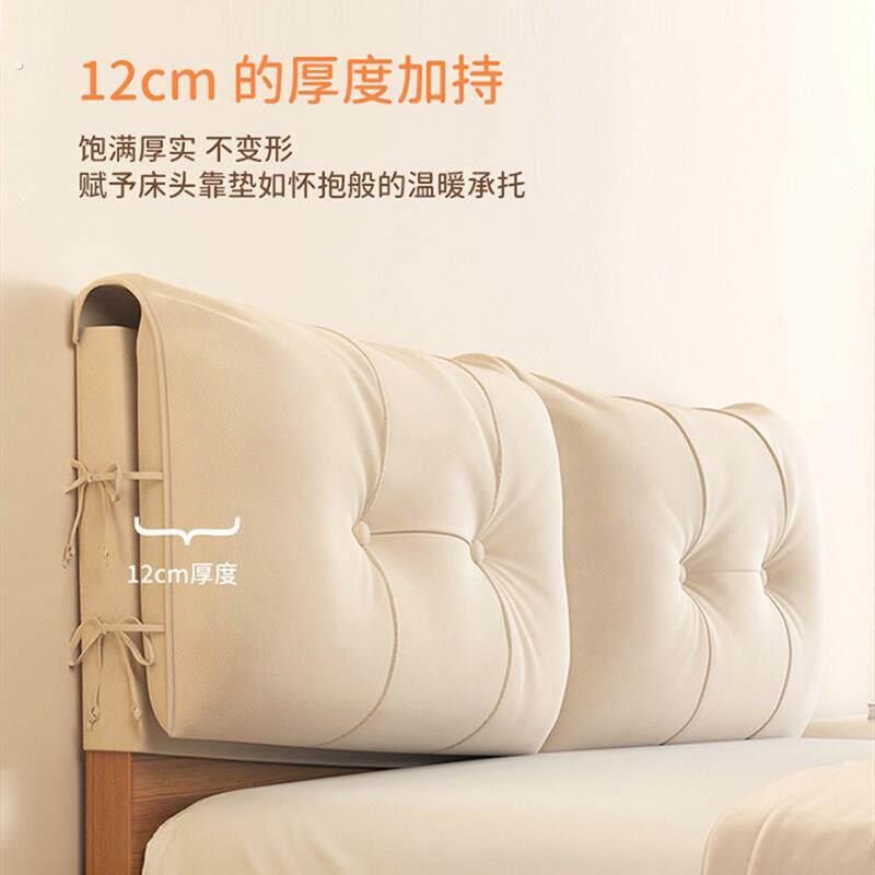 枕边软垫猫爪帆布腰带靠垫2025流行带枕边靠垫可拆卸和可清洗的靠