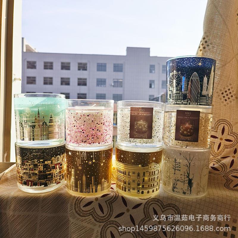 厂家现货供应大玻璃杯高品质香薰蜡烛光控电子热感应节日礼品