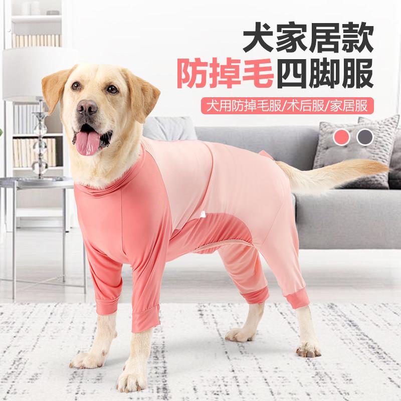 2026年新款夏季薄款狗狗术后服防掉毛四脚衣中大型犬宠物衣服防舔