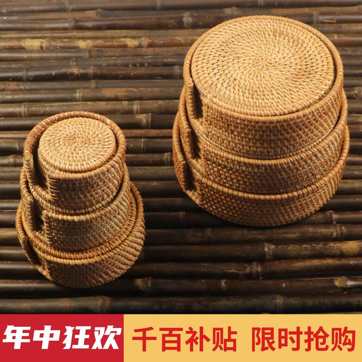越南秋藤编杯垫 盘垫 碗垫 隔热垫 餐垫 品茗杯托 托 紫砂茶壶垫