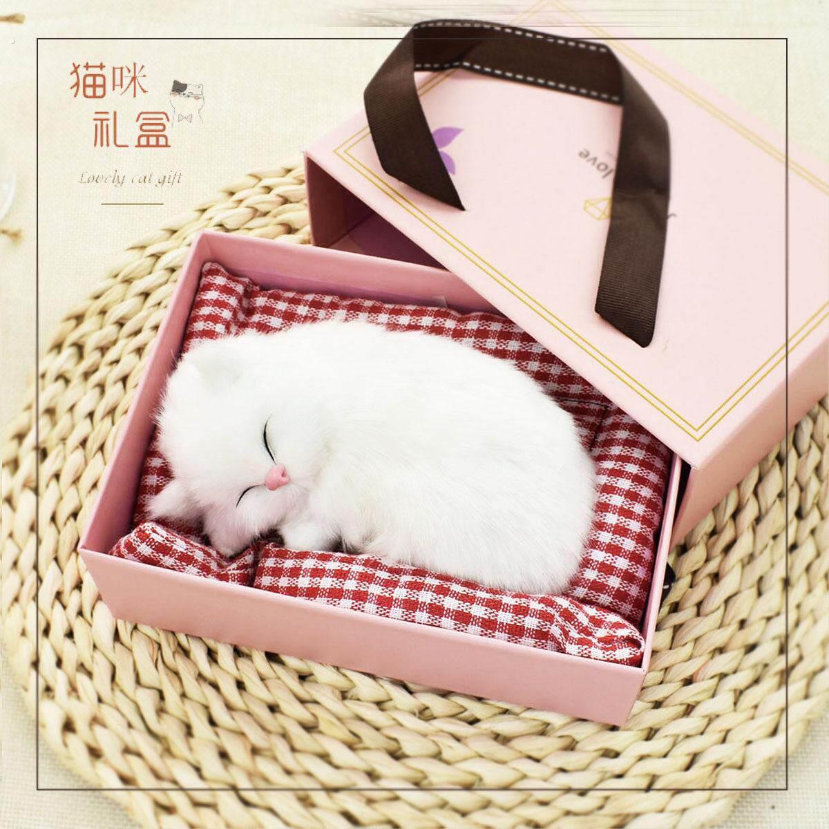 会叫仿真小猫猫咪假猫偶布偶毛绒具猫摆件送女友孩子生日礼物
