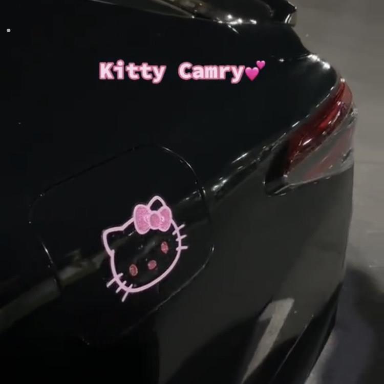 可爱小猫咪汽车装饰贴纸创意可爱电动车高颜值女生车内装饰摆件