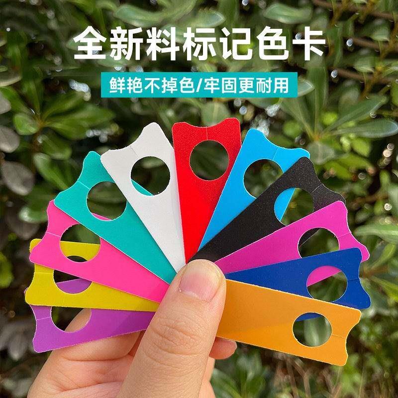 西瓜记号牌葡萄分色卡瓜果授粉标签牌普通色新料10色防水塑料材质