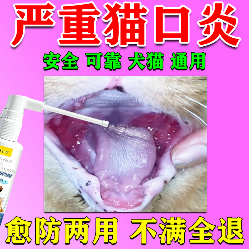 猫咪口特效炎猫咪流口水消牙龈红肿烂嘴口腔清洁炎除臭专用喷剂