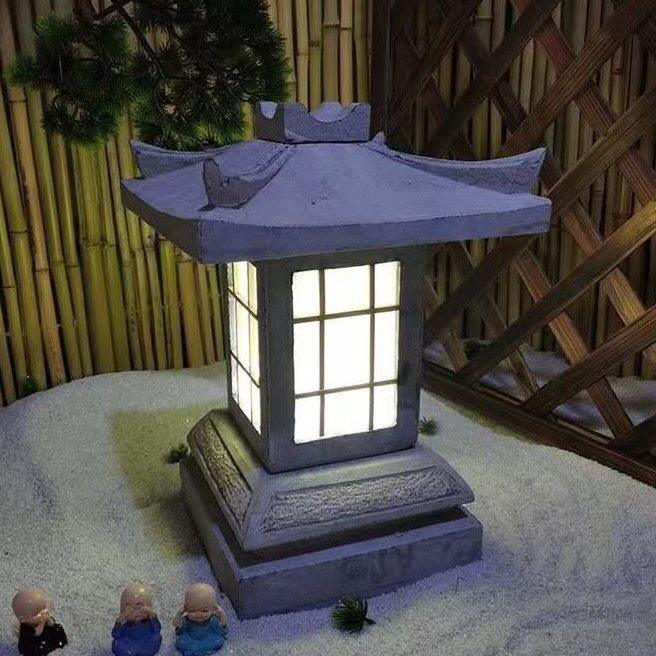 甄选石灯笼庭院仿古石雕石头灯天然青石花园酒店装饰照明灯塔宫灯