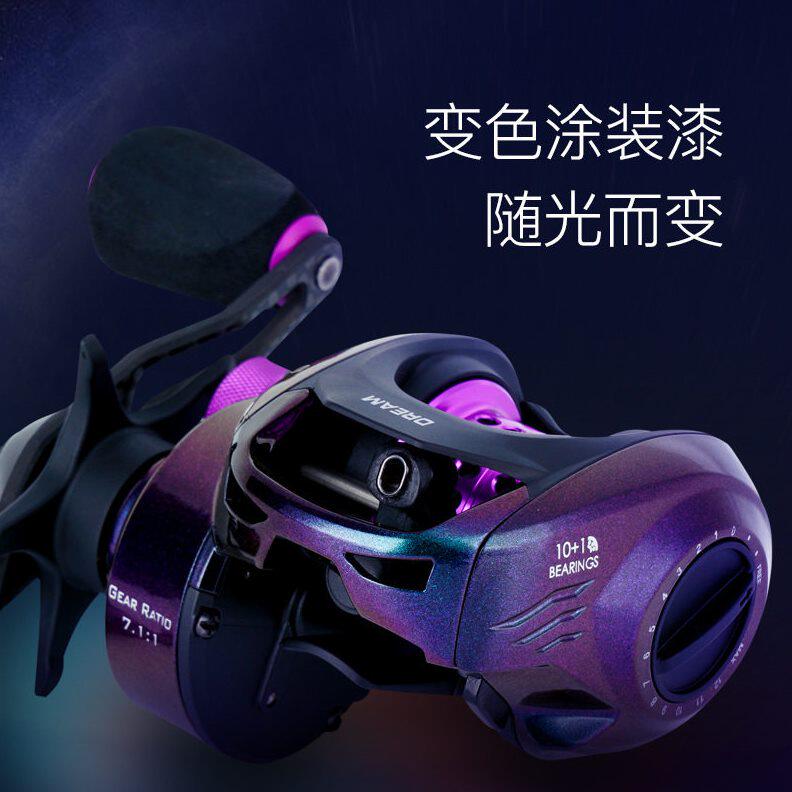 甄选佳钓尼路亚轮水滴轮全金属打黑远投防水防炸线磁力刹车路亚翘