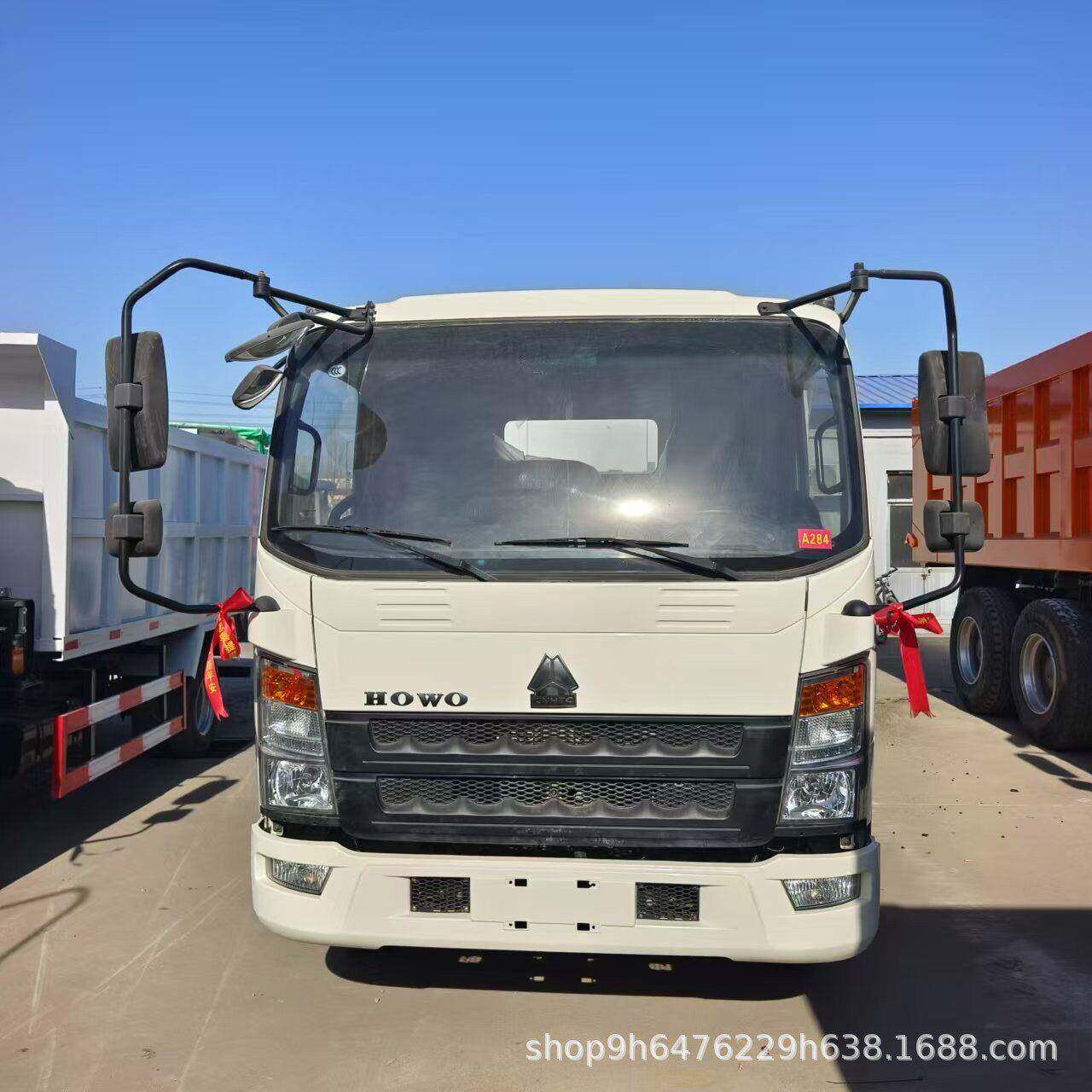 出口中国重豪轻卡车载货车392自卸 二手福田翻新车库存4沃x2车汽