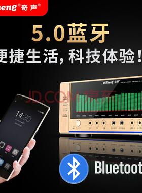甄选奇声定阻蓝牙防啸叫消原音家用功放机大功率KTV家庭影院AV功