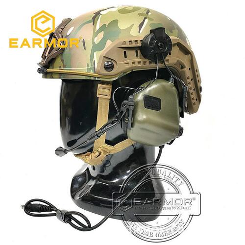 甄选 EARMOR M32H MOD4 战术通讯拾音降噪耳机头戴式射击听力保护