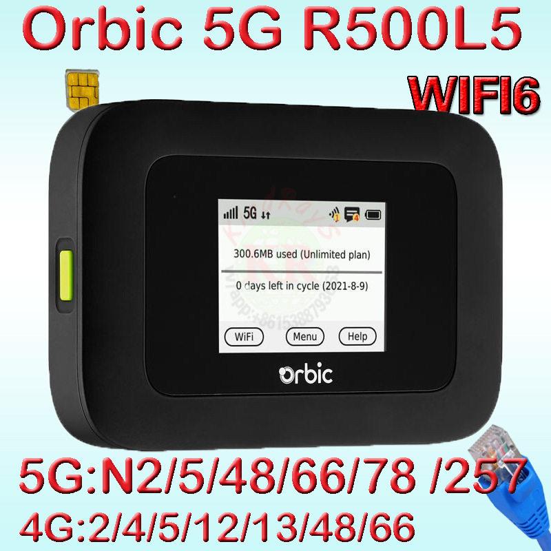 orbicSpeed5GUWR500L5wifi6rj45NRsa插卡路由器mifi随身