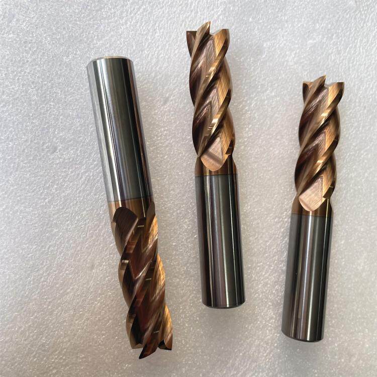 45HRC/55HRC硬质合金4刃平头铣刀钨钢立铣刀直径10X75mm12X75