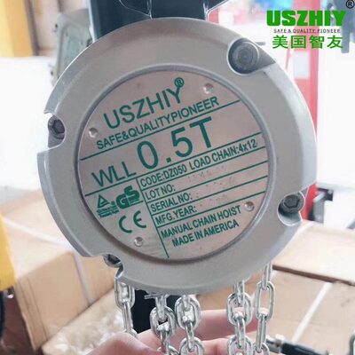 甄选进口吊葫芦圆形铝合金手拉葫芦升降小型0.25吨0.5倒链手动小