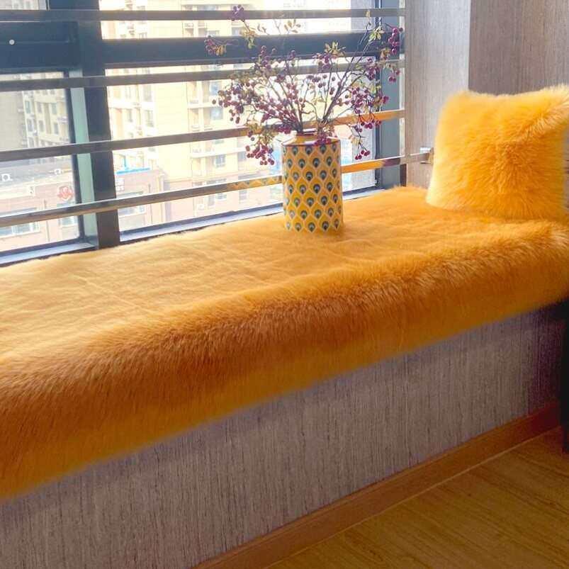 阳台婚庆地毯化妆室毛绒毯法式长毛绒机洗草地楼梯前脚格子丨地毯