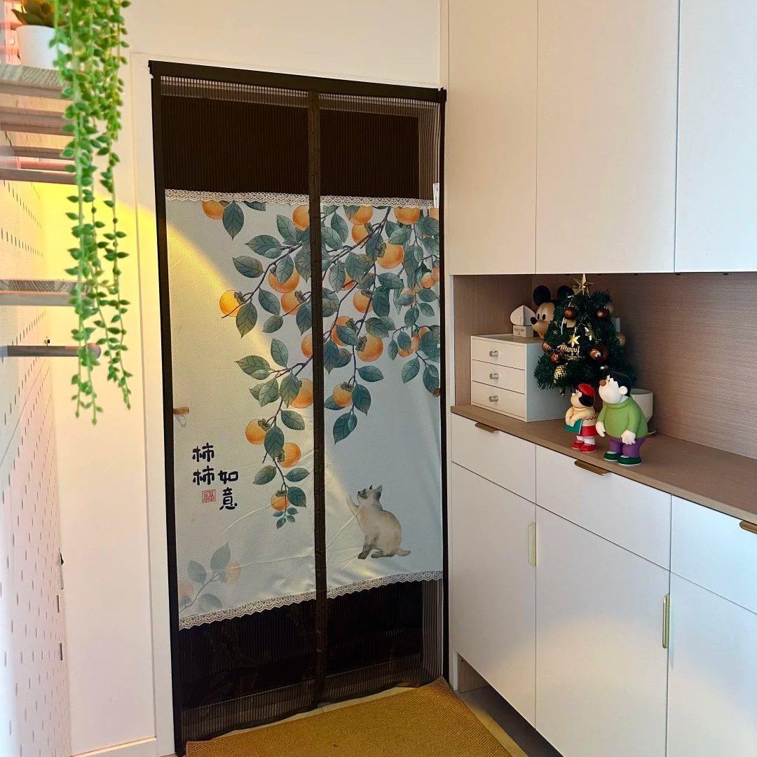 魔术贴免打孔防蚊门帘夏季家用磁帘防蚊虫入户门遮挡帘子磁性门帘