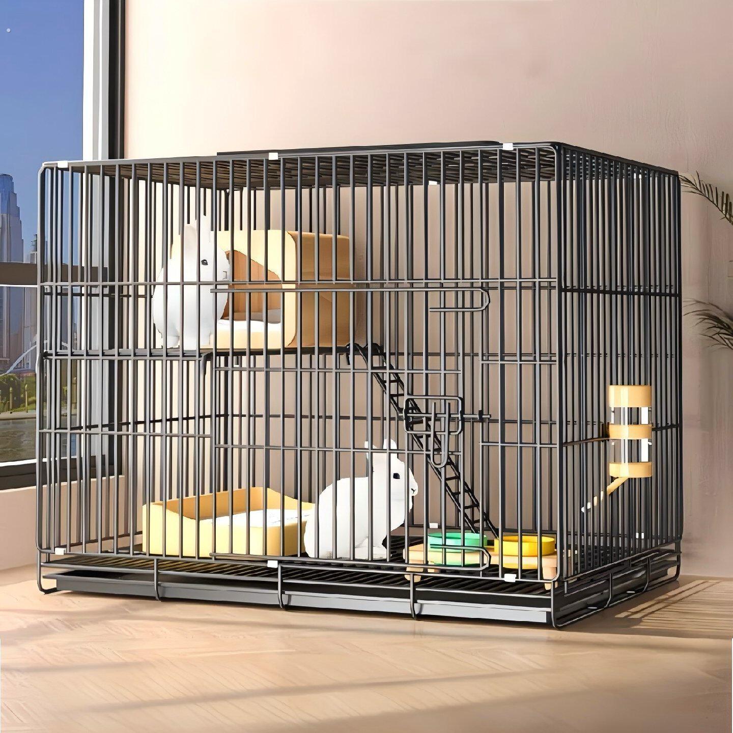 兔笼子家用特大号室内养殖专用带厕所豚鼠荷兰猪大号龙猫笼兔子笼