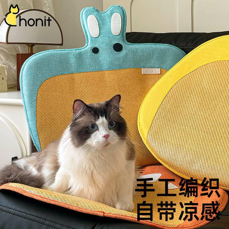 可爱宠物凉席垫子四季通用猫垫子睡觉用猫咪冰垫睡垫夏天猫猫专用