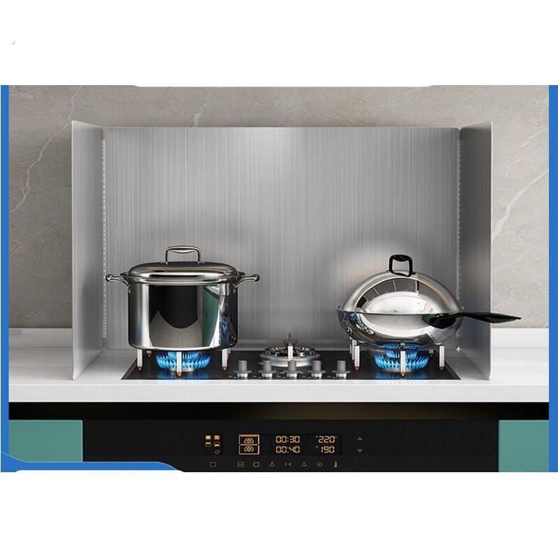 厨房挡油板不锈钢炒菜防油溅隔热隔油挡板灶台耐高温炉灶挡板