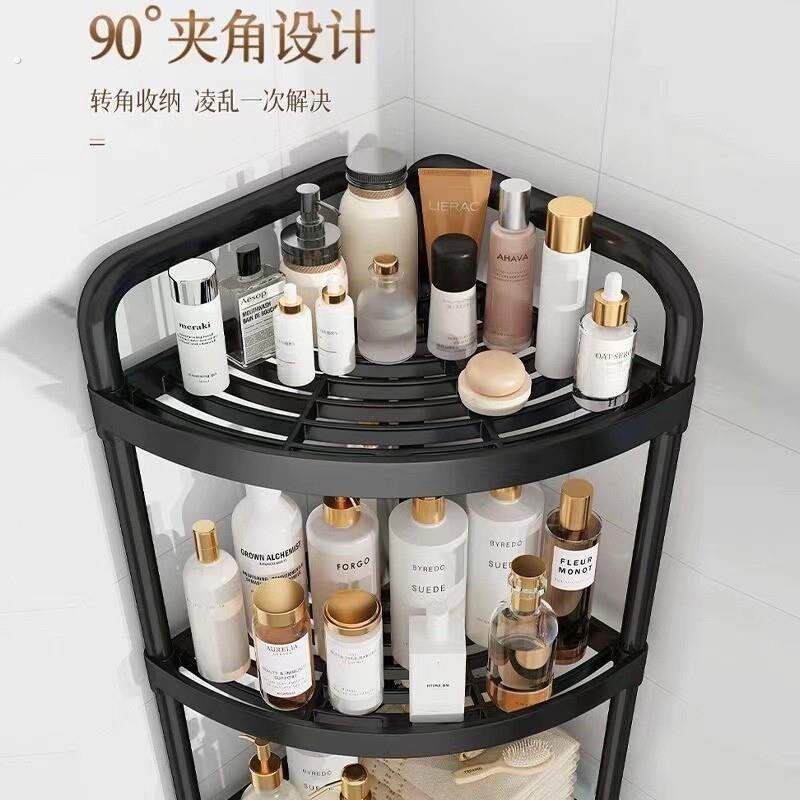 卫生间架子置物架落地式浴室三角架夹缝收纳神器厕所马桶转角储物