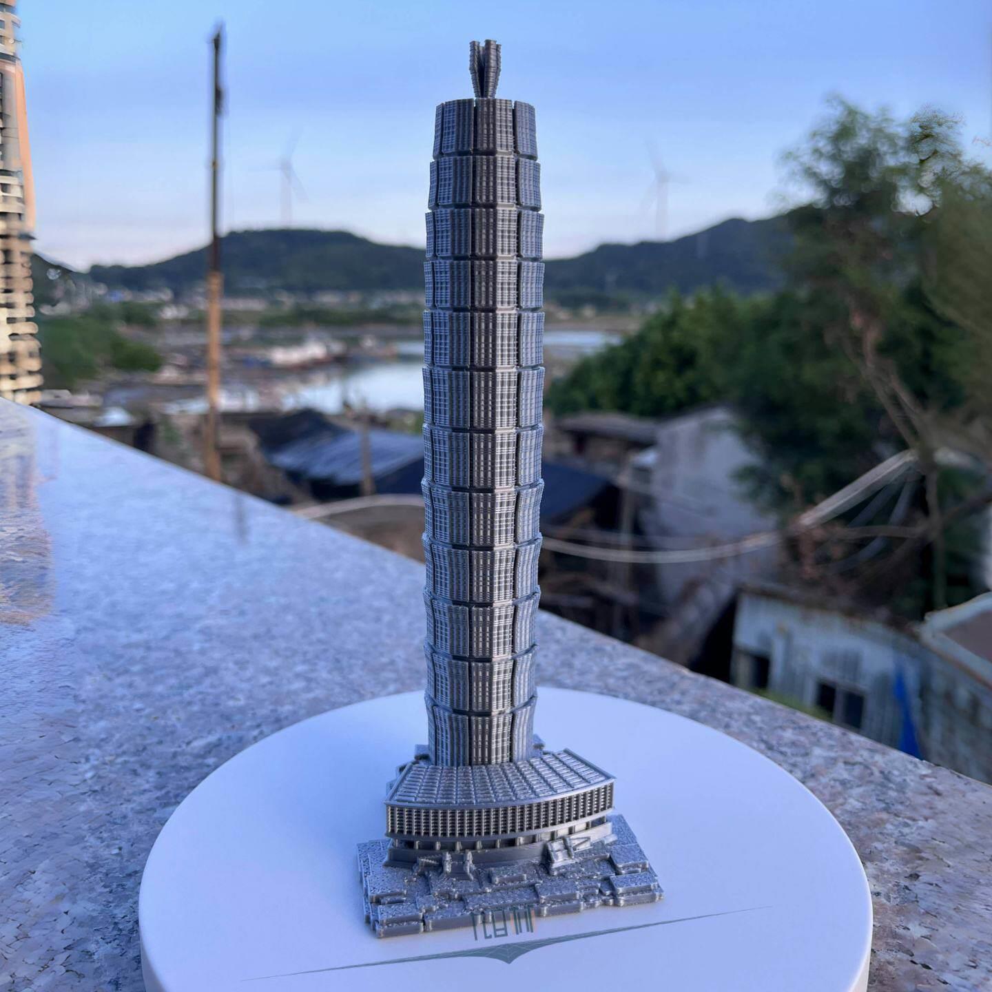 千玺广场模型郑州大玉米楼模型地标建筑摆件旅游礼品建筑工艺礼品