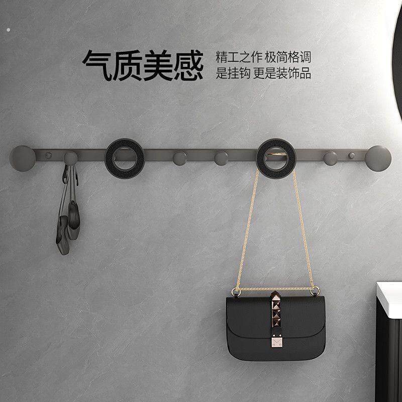 挂衣架墙上壁挂浴室免打孔进门后入户挂钩卧室玄关衣服门口挂衣钩