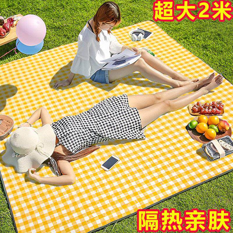 野餐垫防潮垫加厚露营便携公园草地地垫防水草坪户外垫子春游地毯