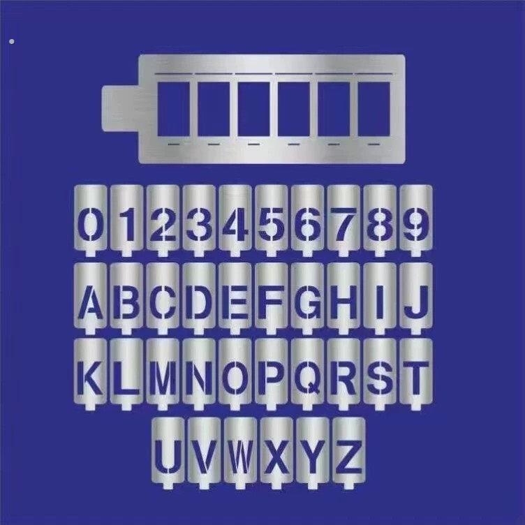 刻字镂空活动卡槽字母文字数字模板镂空字喷字模板喷涂模板