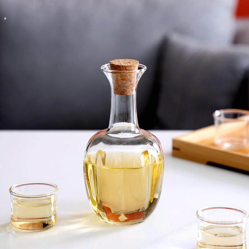 玻璃泡酒瓶空瓶密封家用高档自酿容器葡萄果酒一斤装白酒瓶子小口