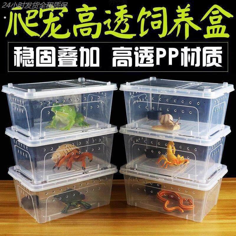 爬虫饲养盒爬宠饲养箱蜘蛛角蛙守宫盒蜥蜴宠物蛇蝎子昆虫食盆水盆