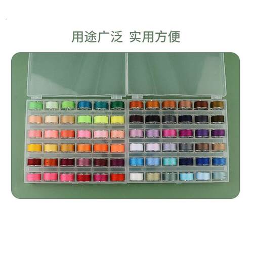 402缝纫机线缝纫线紫色家用缝衣线多色彩色小卷平车底线老式梭芯