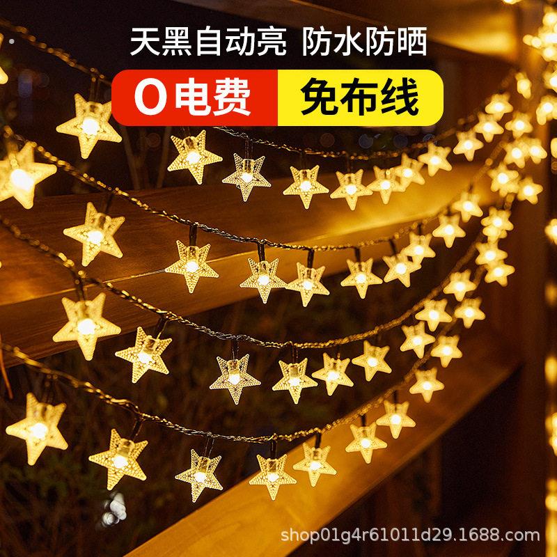 户外灯串高亮小灯泡串灯彩灯防水吊灯夜市摆摊装饰气氛灯露营挂灯
