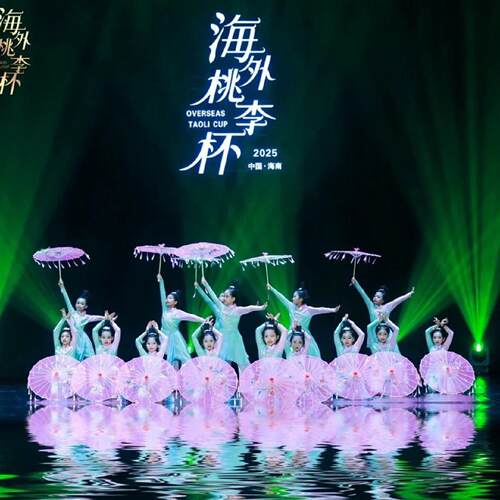 踏浪舞蹈伞道具傣族跳舞伞透明粉红色流苏伞东边日出西边雨油纸伞