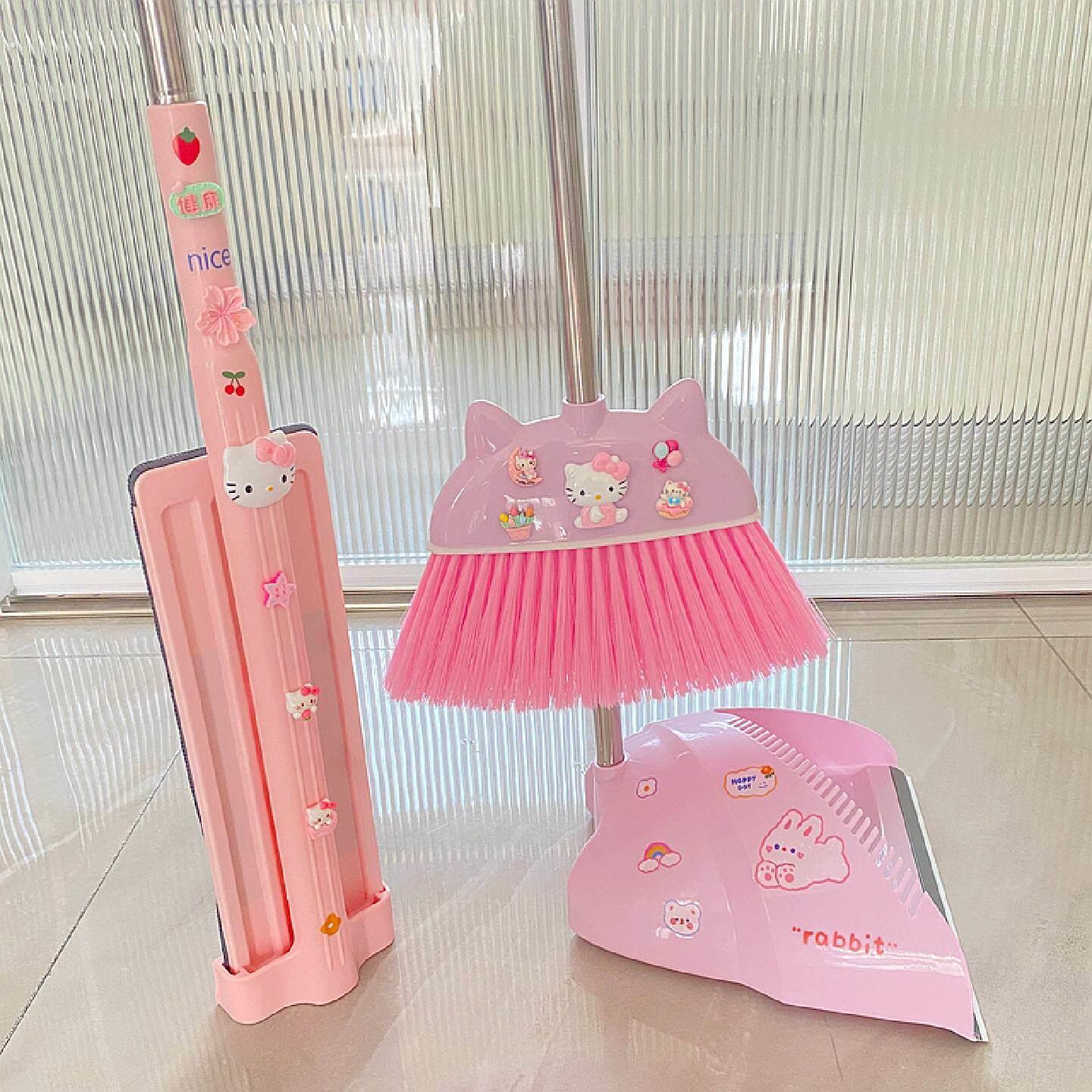 扫把簸箕套装可爱笤帚家用少女心创意扫帚清洁工具扫把拖把三件套