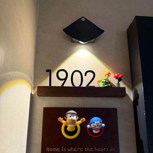 【新家的100个快递】小王子入户门牌号高级感立体门牌人体感应灯