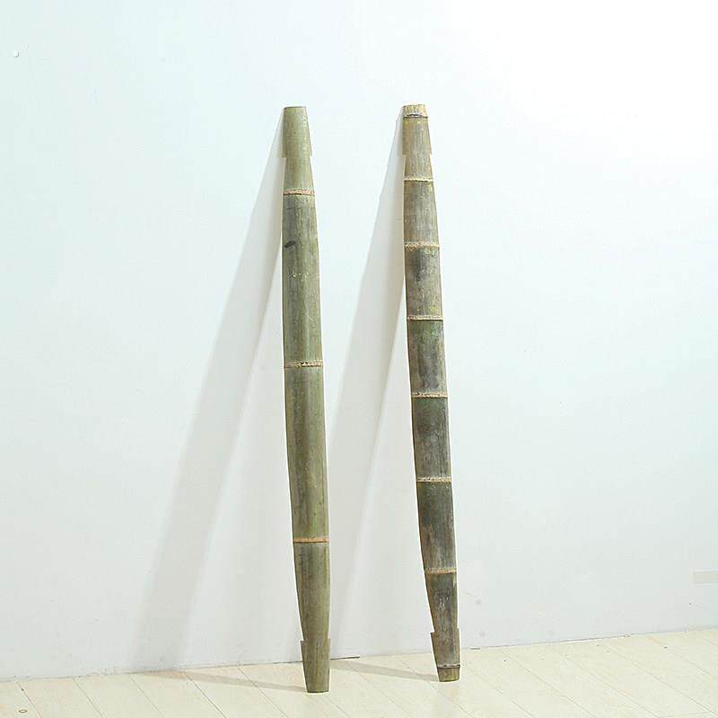 喜庆结婚加厚手工竹扁担挑水家用建筑工地扁担园林装饰大小竹扁担
