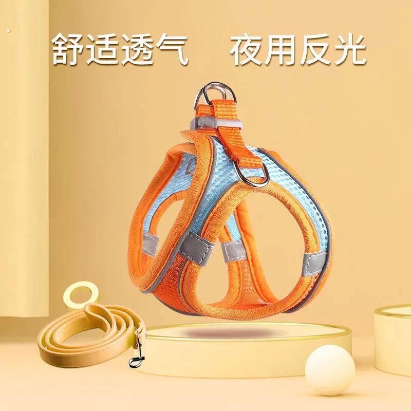 幼猫牵引绳超小号遛猫外出专用两个月小猫咪防挣脱背心式抱婴袋好
