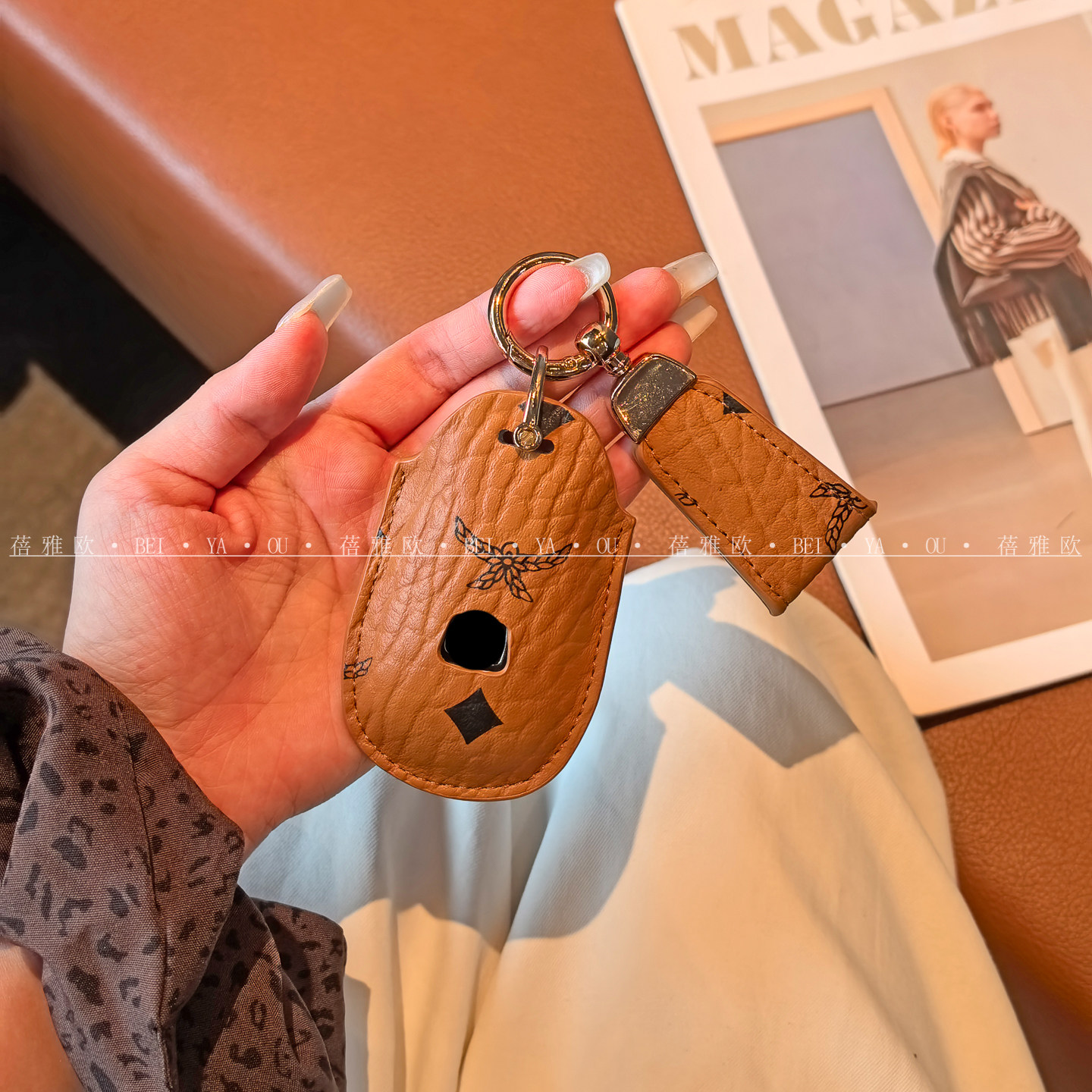 适用本田crv钥匙套雅阁思域皓影xrv型格艾力男女士扣urv汽车壳包