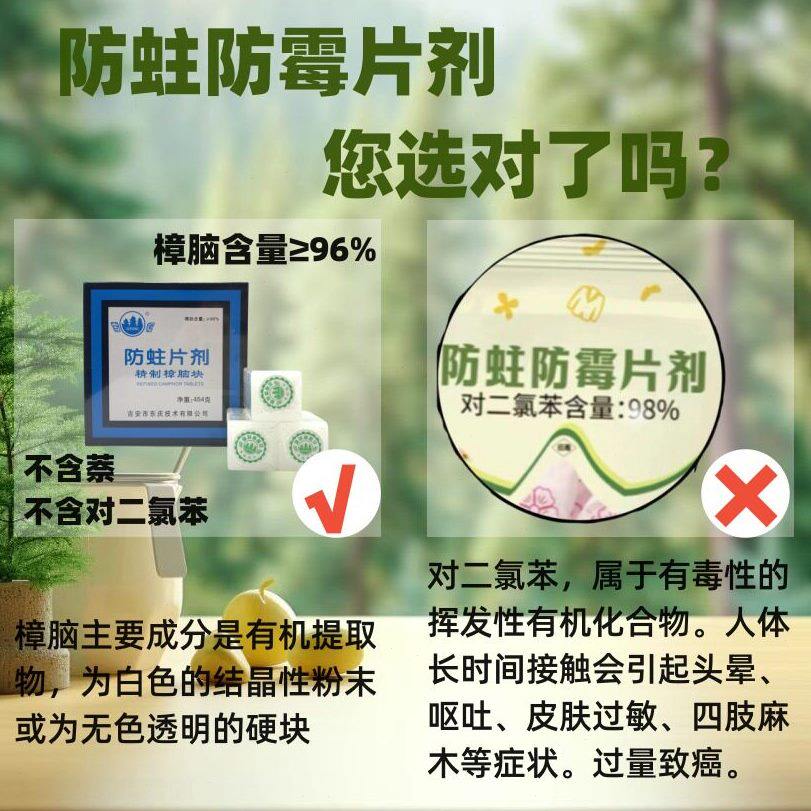 甄选雪松天然精制樟脑块防潮除湿防霉驱虫天然清新独立包装樟脑丸
