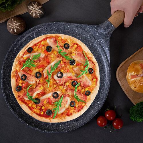 甄选MGC不粘锅26cm披萨盘 饼底烤盘千层平底锅6/7/8/9寸pizza盘班