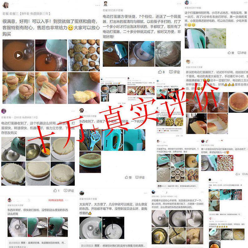 甄选打蛋器电动家用手持打发奶油蛋清大功率迷你搅拌和面机烘焙