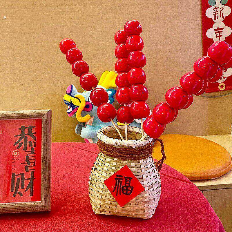 糖葫芦装饰道具摆件新年装饰元旦春节过年幼儿园商场氛围布置装饰
