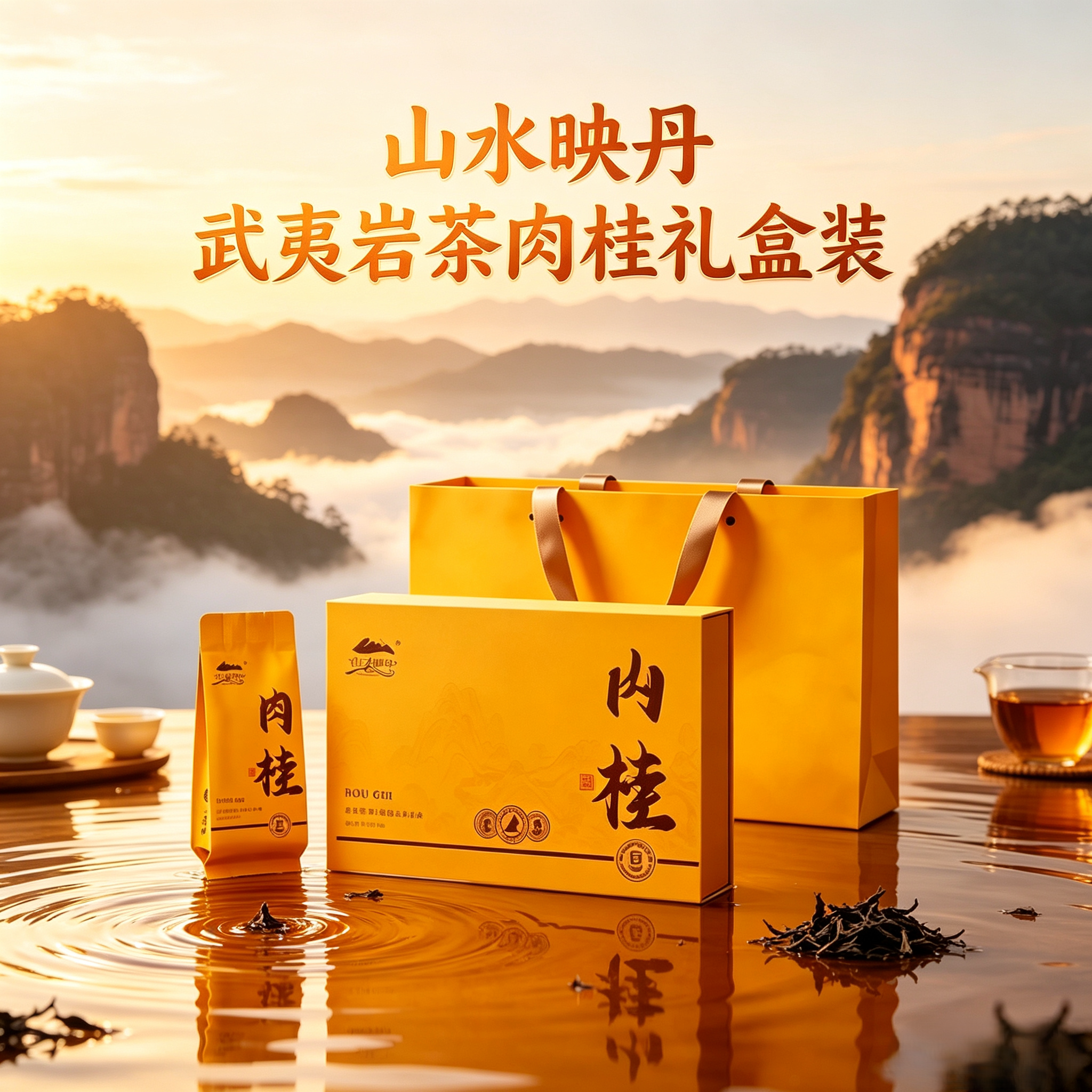 武夷山岩茶肉桂茶叶礼盒装送礼长辈2026新款独立小包装茶叶旗舰店