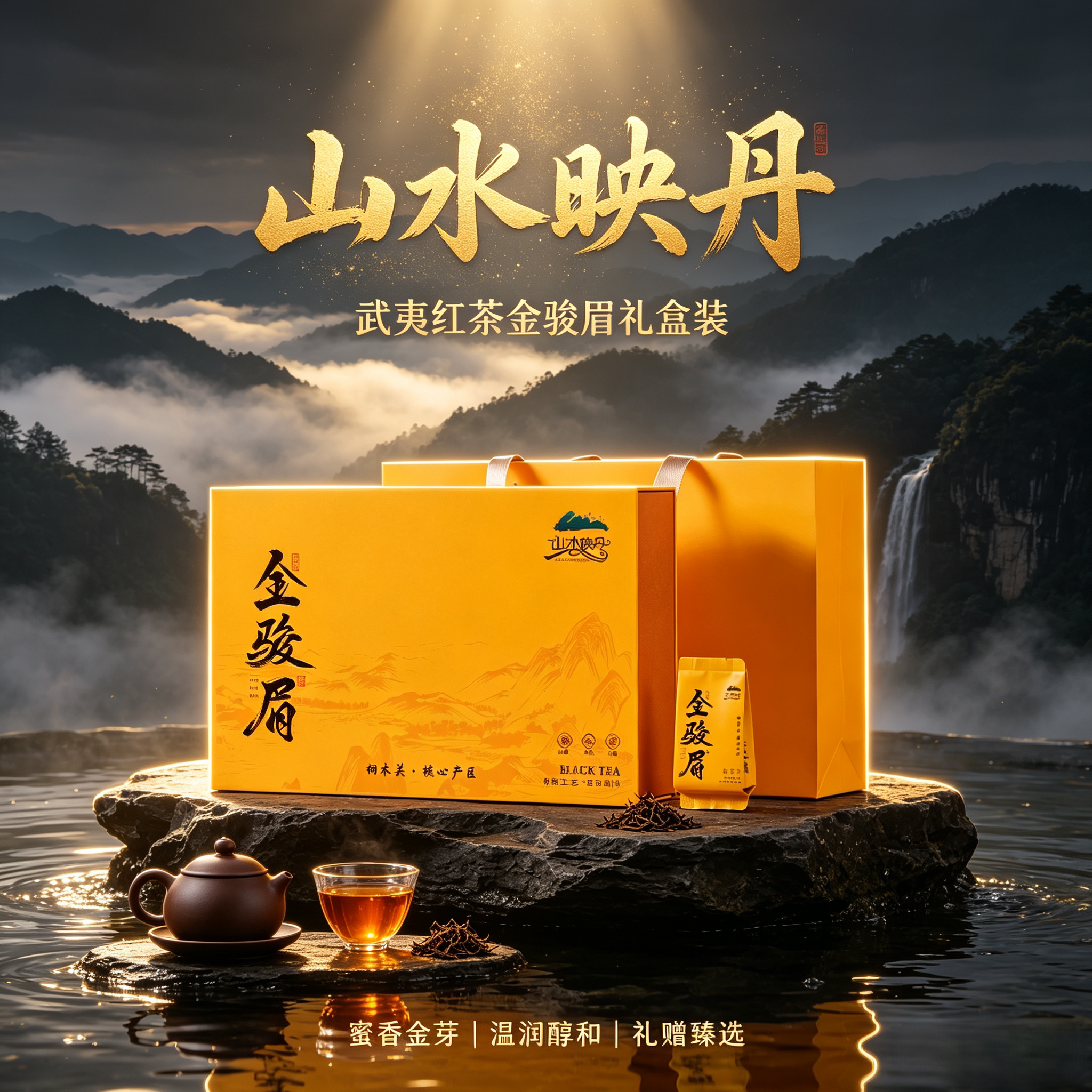 金骏眉红茶茶叶官方旗舰店正品桐木关自己喝小包装袋试喝茶礼盒装