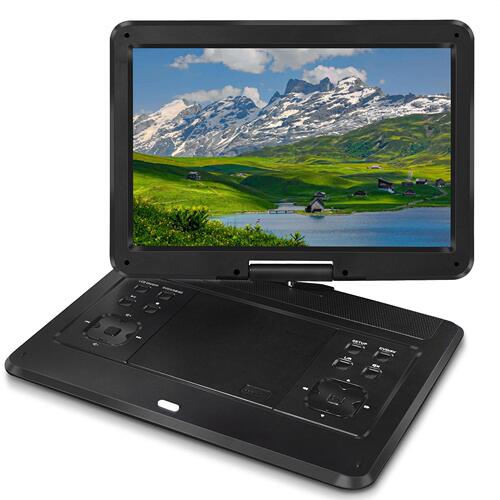 甄选跨境英文移动DVD清便携CD机视频播放器大屏幕可旋转portable