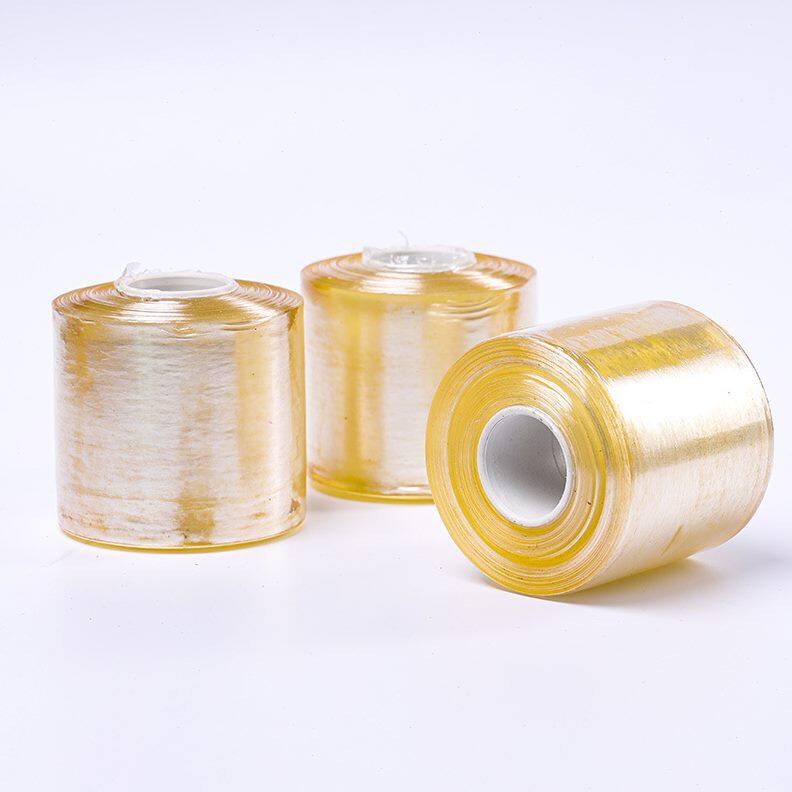 甄选厂家包邮6cm塑料膜PVC拉伸缠绕膜工业电线打包膜果树嫁接膜加
