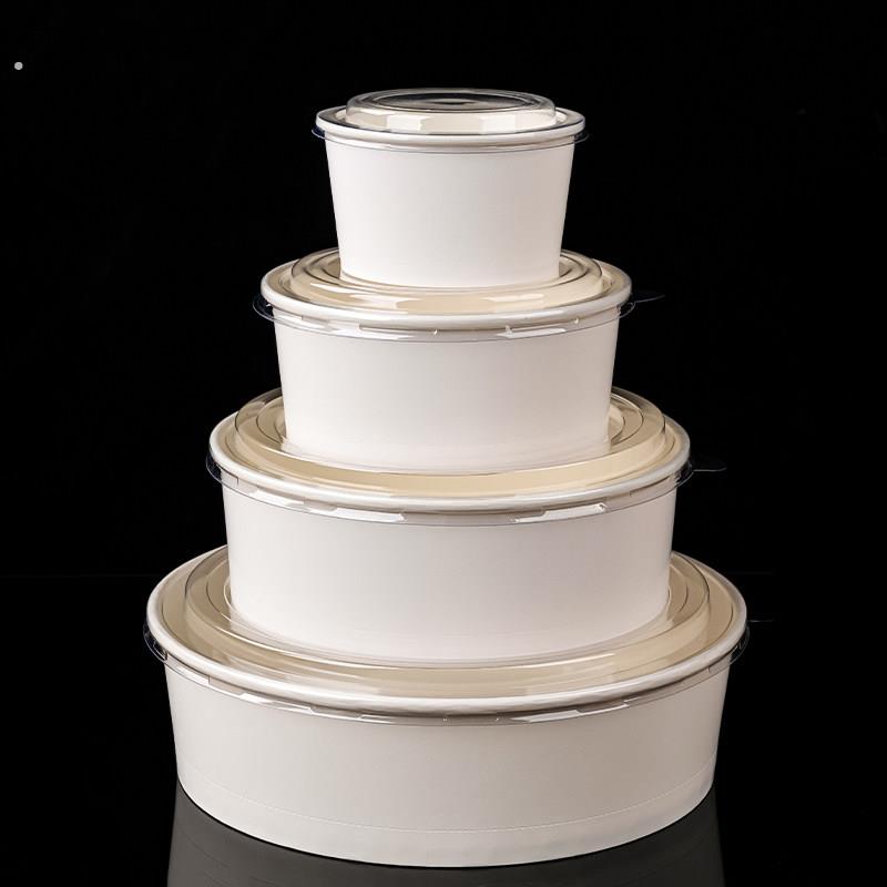 一次性雪纺蛋糕模具纸箱耐高温4/6/8/ 10英寸加厚涂层蛋糕胚纸碗