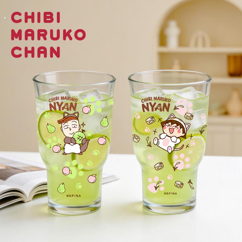 樱桃小丸子玻璃杯2只