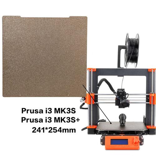 甄选3D打印机pei板 Prusa i3 MK3/MK3S+贴膜PEY PEO弹簧钢片241*2