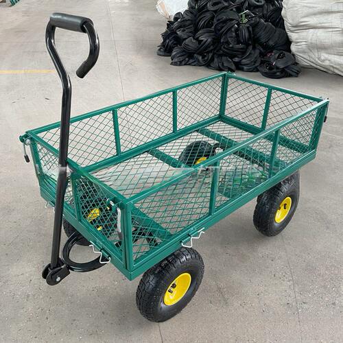甄选花园拉货四轮网车搬运车手推工具车运货车牵引平板拖车TC1840