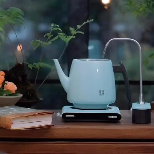 甄选厚台家用抽水器 不锈钢水管磨砂触板方便快捷茶道电动出水器